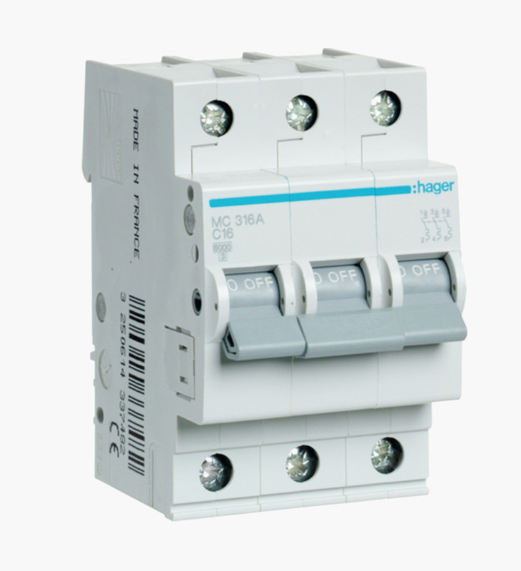 قاطع مينتشر هاجر ثلاثي 16 أمبير - 6كيلو