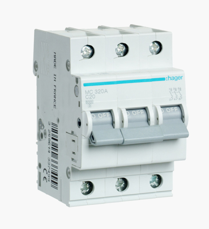 قاطع مينتشر هاجر ثلاثي 20 أمبير - 6كيلو