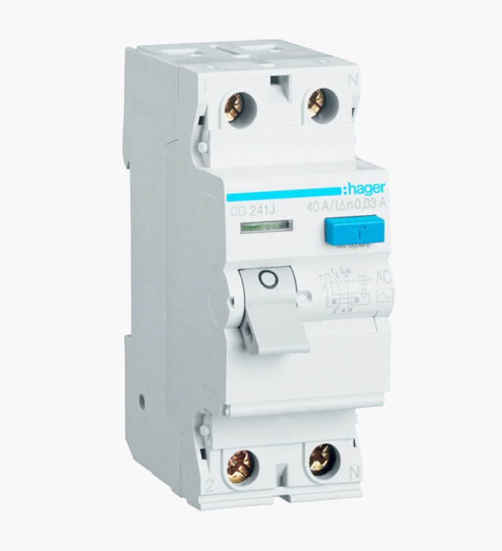 قاطع تيار هاجر ثنائي للحماية من التسرب الارضي - 40 أمبير