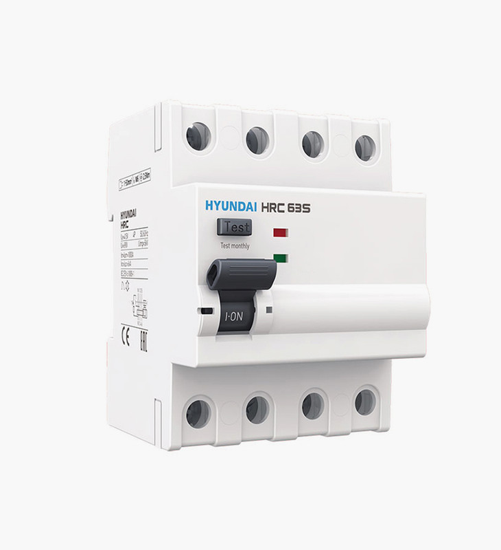 قاطع تيار هيونداي رباعي للحماية من التسرب الارضي - 25 أمبير