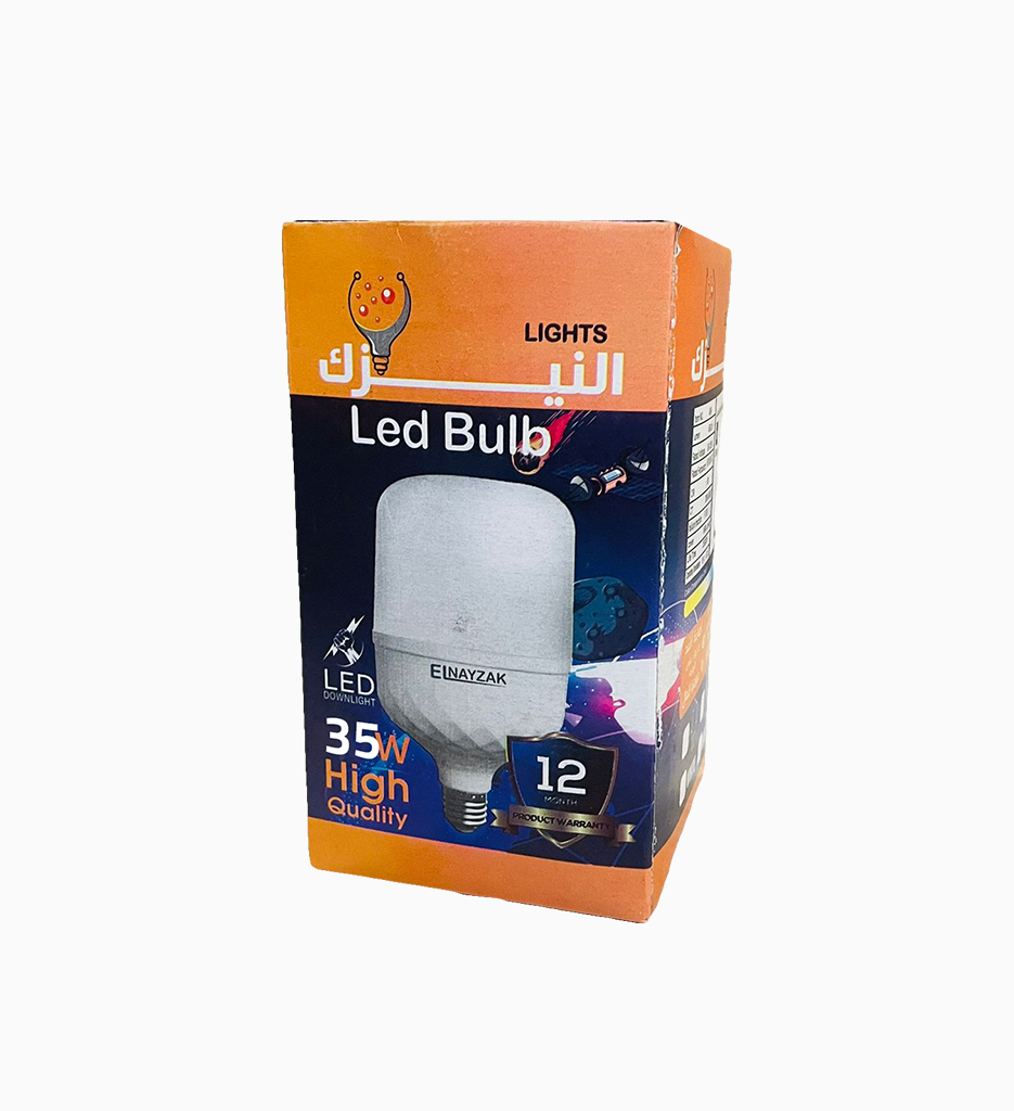  لمبة ليد 35 وات أبيض - النيزك الكرتونة 30 قطعة 