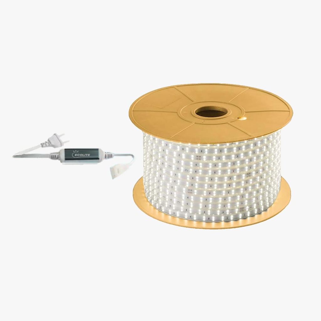 بكرة شريط ليد 180 ليد 100 متر - 13 وات اضاءة وورم_ ايكو لايت