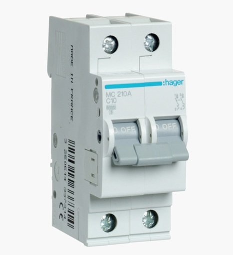 [1050001029] قاطع مينتشر هاجر ثنائي 10 أمبير - 6كيلو