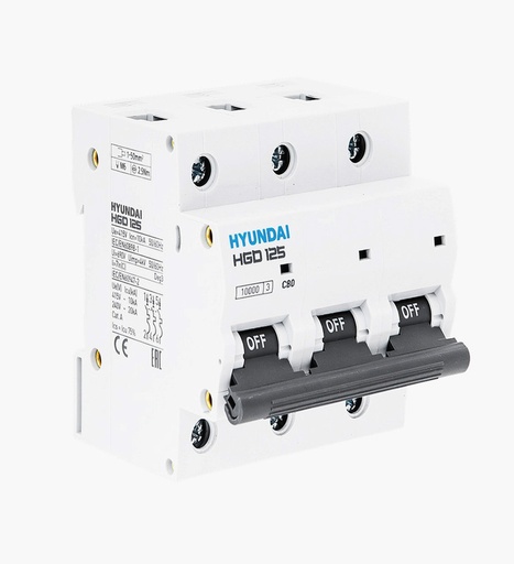 [1050003395] قاطع تيار هيونداي  مينتشر ثلاثي 125 أمبير - 10كيلو