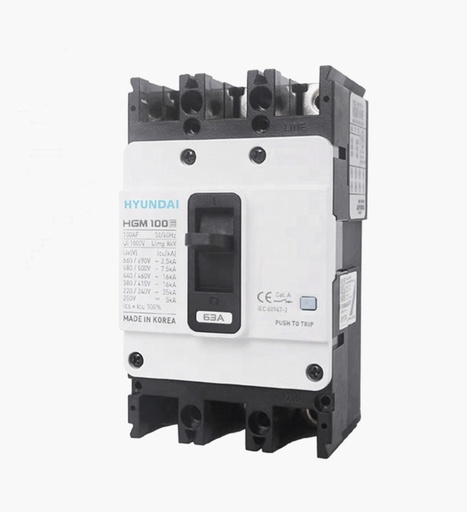 [1050001493] قاطع تيار هيونداي مولدد كيس ثلاثي 400 أمبير - 45كيلو