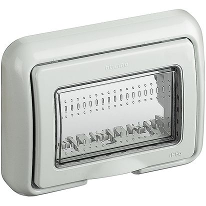 [25603e] وش مانع مياة 3 فتحة ماتكس ايدج رمادي - بتشينو - الكرتونة  42 قطعة