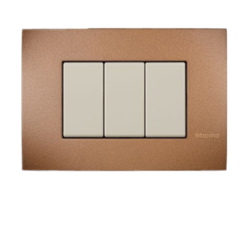 [AE4803M3MCO] وش ٣ فتحة ماتكس ايدج نحاسي- بتشينو الكرتونة 20 قطعة  